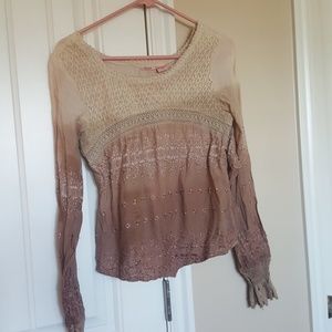 Rose colored ombre top from Buckle